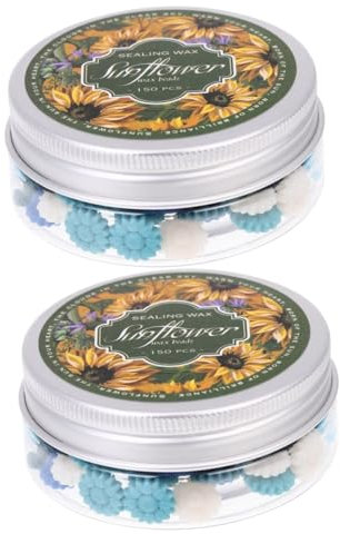 EXCEART 2 Boxen Umschlag Wachssiegel Perlen Stempel Wachs Siegelpartikel Schnell Angemessen Für Briefe Karten