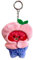 Kpop BTS BT21 Porte-clés en peluche bébé fruit série porte-clés pendentif sac d'école porte-clés décoration pour fans (Tata)