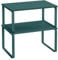 SONGMICS Estante para Especias, Juego de 2, Organizador de Armario, Estante de Almacenamiento de Cocina Extensible, Especiero de Metal y Madera de Ingeniería, Verde Hiedra KCS002C02
