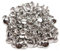 Mcoser 150 Sets Silver Leather Rivets 10mm x 10mm Tubular Metal Studs Double Cap Rivet for DIY Leather Craft