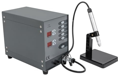 MINRS Schweißgerät, Schutzgas-Schweißgerät mit LCD-Bildschirme Schutzgasschweißgerät, für Heimwerker und allgemeine Reparaturarbeiten, Au, Co-Cr, Hybrid, Titan