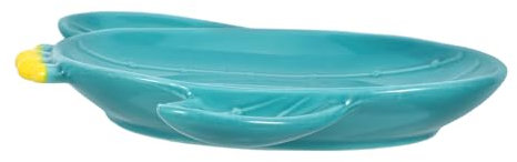 Cabilock Cactus -tabellengeschirr Kaktus-modellierplatte Servierplatten Für Die Küche Praktische Servierplatte Obstplatte Küchenlöffelhalter Schmuck Tablett Fondueteller Light Green Keramik