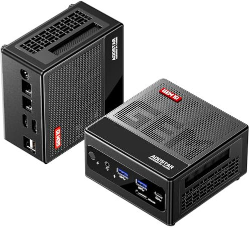 AOOSTAR GEM10 Mini PC, Ryzen 7 7840HS(8C/16T, bis zu 5,1GHz), 32GB LPDDR5 RAM 1TB SSD M.2 2280 PCIE4.0 Mini Desktop Computer, OCULINK+USB4+HDMI2.1, 4K Triple Display, BT5.2, WiFi6, 2.5G LAN