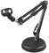 Desk Mic Stand Adjustable Desktop Microphone Stand Tabletop Table Top Short Stand With Gear Fixing Boom Arm