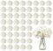 VEVOR Hortensia Artificielle Lot de 65 Fleurs Artificielles 250 mm Bouquets de Fausses Fleurs Aspect Réaliste avec Tête 152,4 mm, pour Décoration Intérieure, Fêtes, Mariages, Centres de Table, Blanc