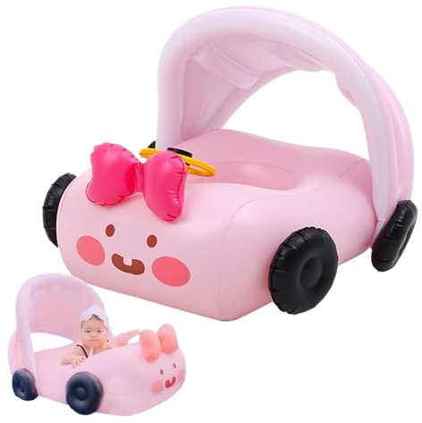 Schwimmer Auto für Kinder - Spielzeugboot für Kinder mit Sitz - Bequemer Schwimmring und Entspannung im Freien - Wasserspaß für Paare, Freunde und Kollegen