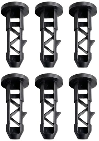 6PCS 65x32mm Heavy Duty Wheelie Bin Lid Hinge Pins Plastic Locks Lids Connectors for 50L 100L 120L 240L Trash Cans Black