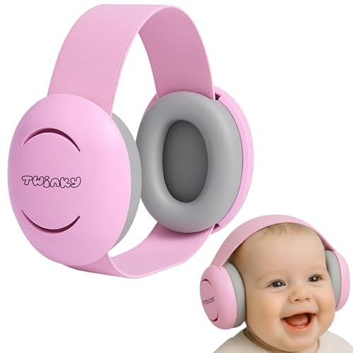 Twinky Cuffie Antirumore per Neonati e Bambini 0–36 Mesi – Cuffie Protettive Regolabili e Confortevoli – Baby Ear Muffs per Protezione dell’Udito e Sonno Migliore