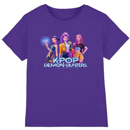 Kpop Demon Hunters Unisex Kids Kpop Demon Hunters - Huntrix Kpop Group Kids T Shirt T-Shirt