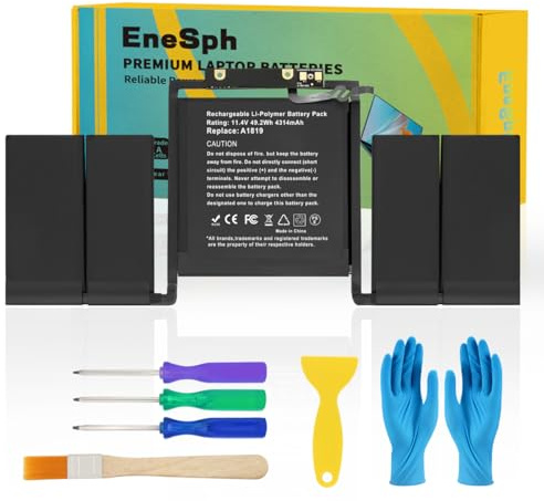 EneSph A1819 Laptop-Batería para MacBook Pro 13 Pulgadas (Modelo A1706) | Finales de 2016 Mediados de 2017 con Touch Bar A1706 EMC 3071 3163 MPDK2LL/A MQ002LL/A MPXW2LL/A MPXX2LL/A 11.4V 49.2Wh