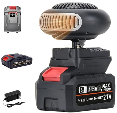 Riscaldatore Portatile a Batteria per Uso Interno, Riscaldatore Wireless Ricaricabile per Ufficio, Campeggio E Tende, Sbrinatore per Finestrini Auto, Riscaldatore a Lunga Durata(5 cell battery*1)