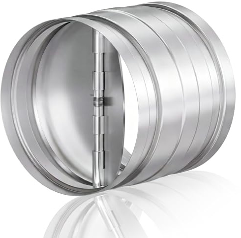 Rückstauklappe DN 100 mm, Verbstärkt Verzinkter | Flexible Installation,Hochgradig Abgedichtet,Geräuscharmer Betrieb, Einschub Rückstauklappe, mit Dichtgummi