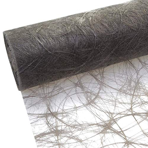 Sizoweb Tischband - 25 Meter Rolle + 100 Deko Herzen Gratis (30cm Breite, in Dunkelgrau)