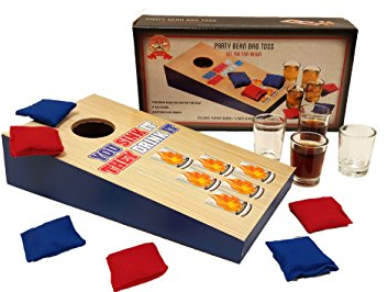 Party-Trinkspiele, Schnapsglas Basketball, Schnapsglas Maisloch Toss, Spin The Arrow Schnapsglas Spiel, Hammer Shotglas Partyspiel (CORN HOLE SHOT GLAS)