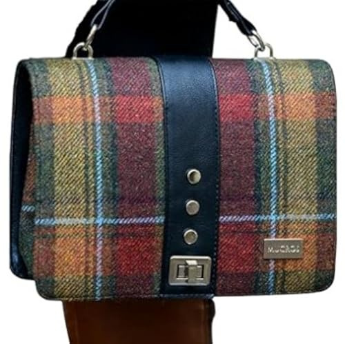 Mucros Weavers Damen Handtasche „Fiona“ aus Irischer Wolle Tweed und Leder hergestellt in Irland