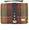 Mucros Weavers Damen Handtasche „Fiona“ aus Irischer Wolle Tweed und Leder hergestellt in Irland, Herbstkariert