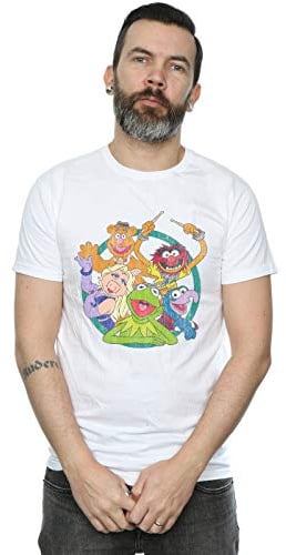 Disney Men's The Muppets Group Circle T-Shirt