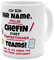 printplanet® Tasse mit Namen personalisiert - Motiv Stolze Chefin - individuell gestalten - Farbvariante Weiß