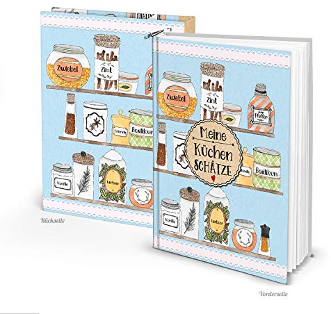 Logbuch-Verlag Lieblingsrezepte Buch leeres Rezeptbuch zum Selberschreiben Geschenk Weihnachten klein DIN A5