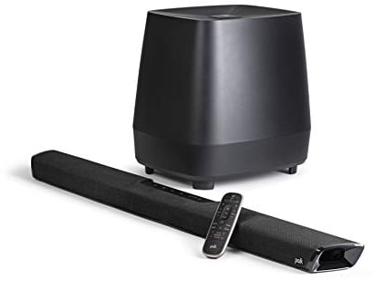 Polk Audio MagniFi 2 Heimkino-System, TV Soundbar mit Subwoofer, 5.1 Dolby Digital Decoding, DTS, Bluetooth, WLAN, Google Chromecast, HDMI ARC, 4K HDR, AUX, optischer Eingang