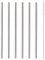 Viners Barware 6 Piece Long Steel Drinking Straws with Brush Cleaner