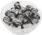 Colcolo 45 Stücke Endkappen Schmuck Eisen 10mm Cord Endkappe Erkenntnisse, Silber, 10mm