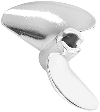 WNSC Hélice de Bateau RC, hélice en Alliage d'aluminium à Grande poussée avec 1Pc pour Bateau UDI RC pour Lecteur de Bateau PC pour FeiLun FT016 FT007 FT012 FT009 FT011 FT010(Silver S)