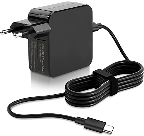 Cargador 65w USB C,Chromebook Fuente de alimentación para Huawei MateBook D14 D15,DELL,Lenovo,HP,DELL,Acer,ASUS,Sumsang,Apple MacBook Pro/Air 20 V 3,25 A Cable de Carga