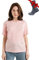 Merino.tech 100% Merino T Shirt Damen - Merinowolle Sport Wandern Thermoshirt Damen + Wandersocken (Small, Pink Heather Crewneck)