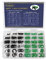 Beduan 495pcs Compressor Metric O Ring Kit 36 Sizes Rubber Washer Orings Assortment Set for A/C Professional Plumbing Car Automotive(Black&Green)