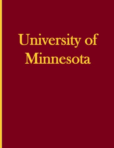 University of Minnesota Notebook: 8.5 x 11 in (100 pages)