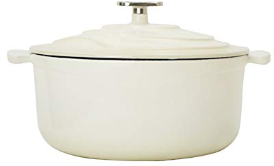 Casseruola Antiaderente Casseruola Ghisa Ghisa Binaural 2.7l Tavoli Crema Color Rivestimento Smaltato Duro