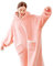 Aisbo Sherpa Hoodie Decke mit Ärmeln - Übergroße Tragbare Kuscheldecke mit Kapuze Blanket zum Anziehen Damen Erwachsene, Rosa Warme Dicke Ärmeldecke 130x82cm Herren als Geschenke