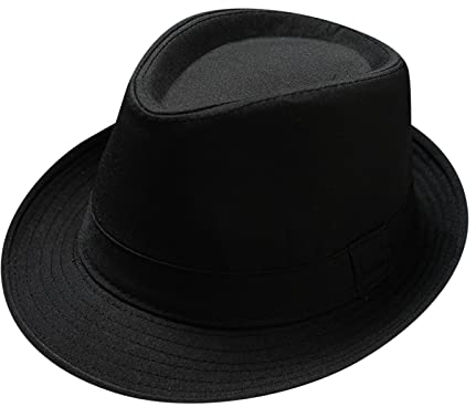 CHAOEN Damen/Herren Filzhut Jazz-Hut Breite Krempe Schiebermütze Sommerhüte im britischen Stil Party Leistung Jazz Mütze Panama Hut