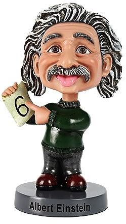 KGADRX Einstein Wackelkopf-Puppe, Heimdekoration, Kunstharz-Statue, Wackelkopf-Puppenskulptur, Heim-Schreibtisch-Dekoration, kreative Hochzeit, Heim-Desktop-Dekoration