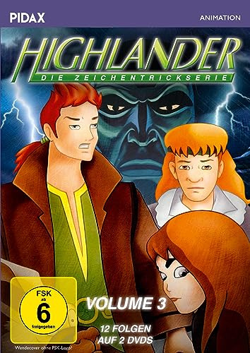 Highlander - Die Zeichentrickserie, Vol. 3 / Weitere 12 Folgen der kultigen Abenteuerserie (Pidax Animation)