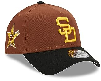 New Era San Diego Padres MLB Harvest All Star Game 1978 Brown Black 9Forty A-Frame Snapback Cap - One-Size