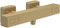 Villeroy & Boch Universal Taps & Fittings Duschthermostat, Duscharmatur mit Verbrühschutz und Sicherheitssperre bei 38°, Mischbatterie Dusche Aufputz, eckig, Brushed Gold