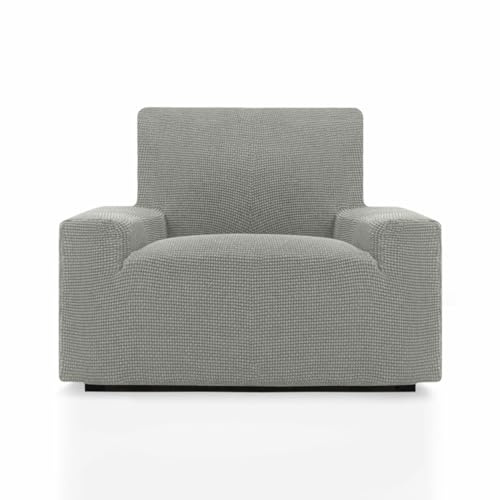 SOFASKINS® super elastischer überzug, Sofabezug 1 sitzer, atmungsaktiv, bequem und langlebig, Sofa überzug, Einfach anzubringen, Maße (70-110Cm), Farbe hellgrau