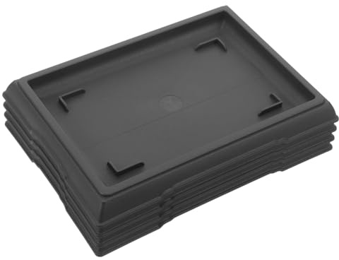 Happyyami 4 Piezas Bandeja de Maceta platillo bonsái bandejas para macetas Bandeja de plástico para Planta platillos para macetas Bandeja de Goteo de Maceta rectángulo suculentas el plastico