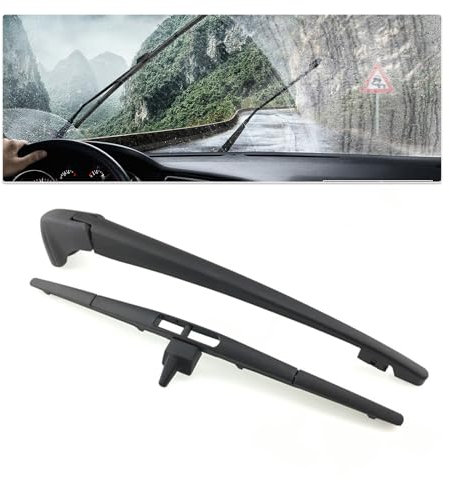Sqxaldm Front Scheibenwischer kompatibel Premium Qualität Wischerblatt Auto Heckscheibenwischer Schwarz Scheibenwischerblatt für Heckscheibe 76730SZAA02 Schwarz Ersatz für 2009-2015 (18MM)