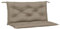 vidaXL Cuscini Panca da Giardino 2pz Tortora 100x50x7cm Tessuto Oxford