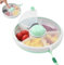 ALINK Snack Spinner Rotierende Aufbewahrung Kinder Tragbare Melone Süßigkeiten Samen Organizer Aufbewahrungsboxen Snackbehälter für Kinder (Mintgrün)