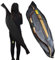 wolfman 60 Zoll Traditionelle Recurve Bogen Tasche Bogenschießen Fällen, PU-Ledertasche mit 6 Pfeilschlitzen, Feuchtigkeit, Spritzwasser Sonnenschutz montiert Bogenschießen Bogen Tasche (Schwarz)