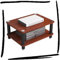 ILOOXI HiFi-Rack-AV-Regal Aus Holz & Stahl, 1/2/3/4-stufiger TV-Ständer, HiFi Regal, Audio Rack HiFi Regal(Red,2 Tier)