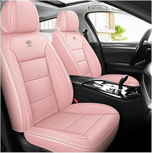 FROON Sitzbezüge Auto Autositzbezüge Universal Set für FIAT 500 New 500 Panda Auto Zubehör,Rosa