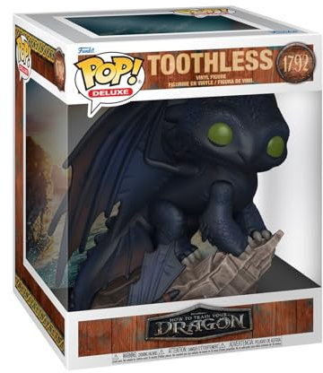 Funko Pop! Deluxe: How To Train Your Dragon Live Action - Toothless - Figura de Vinilo Coleccionable - Idea de Regalo - Mercancia Oficial - Juguetes para Niños y Adultos - Movies Fans