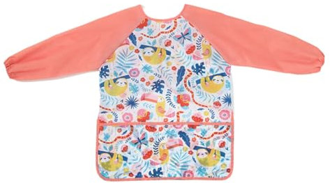 ZKGYUS Tablier Peinture Enfant, Imperméables Blouse Peinture Enfant, Tabliers pour Garçon avec 3 Poches, Convient aux Enfants de 3 à 8 ans, Idéal pour l'Art à l'École et la Cuisine