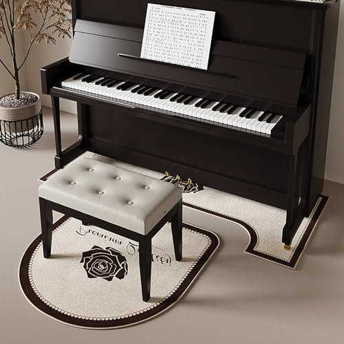 NEONMAN Schallschutz Teppich Klavier Klavierteppich Rutschfester Matte Klavier-Schallschutzteppich Leicht zu reinigen beidseitig rutschfest geeignet für Musikzimmer und Wohnzimmer(Schemering)