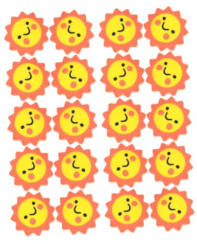 DIYEAH 1 Satz Sonnenblumen-radiergummi Sonnenblumen Radiergummi Schulbedarf Radiergummi Große Preise Für Radiergummis Für Kinder Winzige Radiergummis Für Kinder Orange 50 Stück